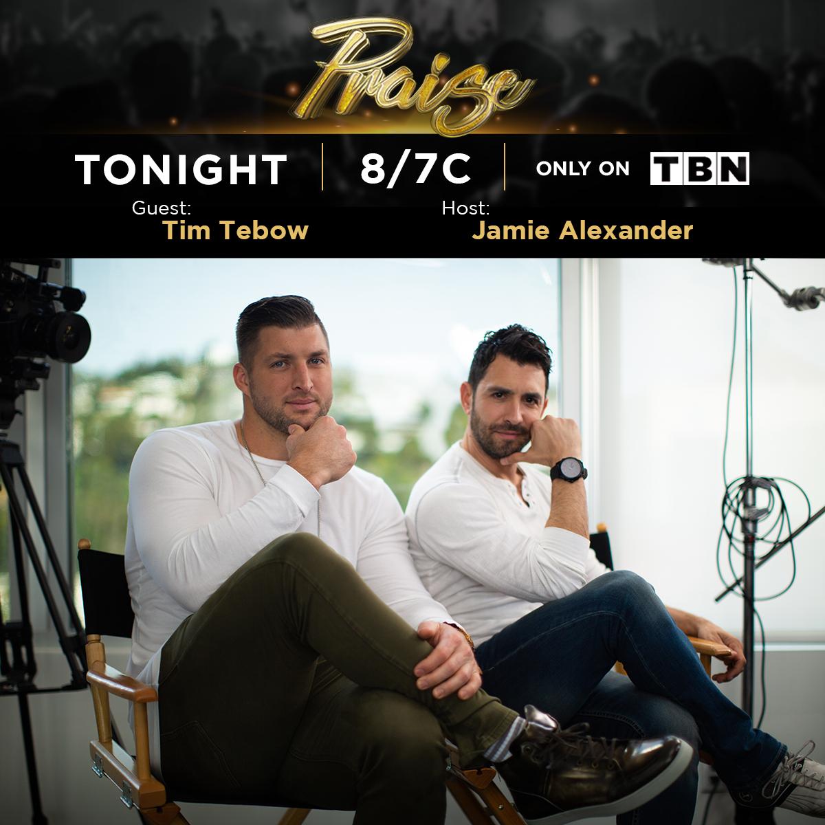 TBN's tweet image. Former @NFL quarterback, current @Mets outfielder, executive producer of the film @RunTheRaceMovie, AND host of the new show @MillionDollar @TimTebow will be on TBN TONIGHT at 8/7c