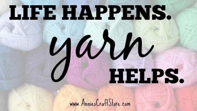 Annies_Crafts's tweet photo. We're big fans of #yarntherapy! Do you de-stress by #knitting or #crocheting? https://t.co/UMJtrZ9wNB