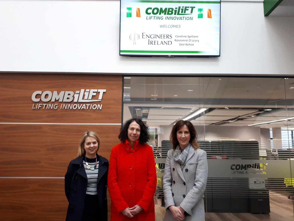 Combilift's tweet photo. Delighted to welcome @EngineerIreland to #Combilift to review a very successful #EngWeek19 and discuss future plans https://t.co/FmQUBo4JVX