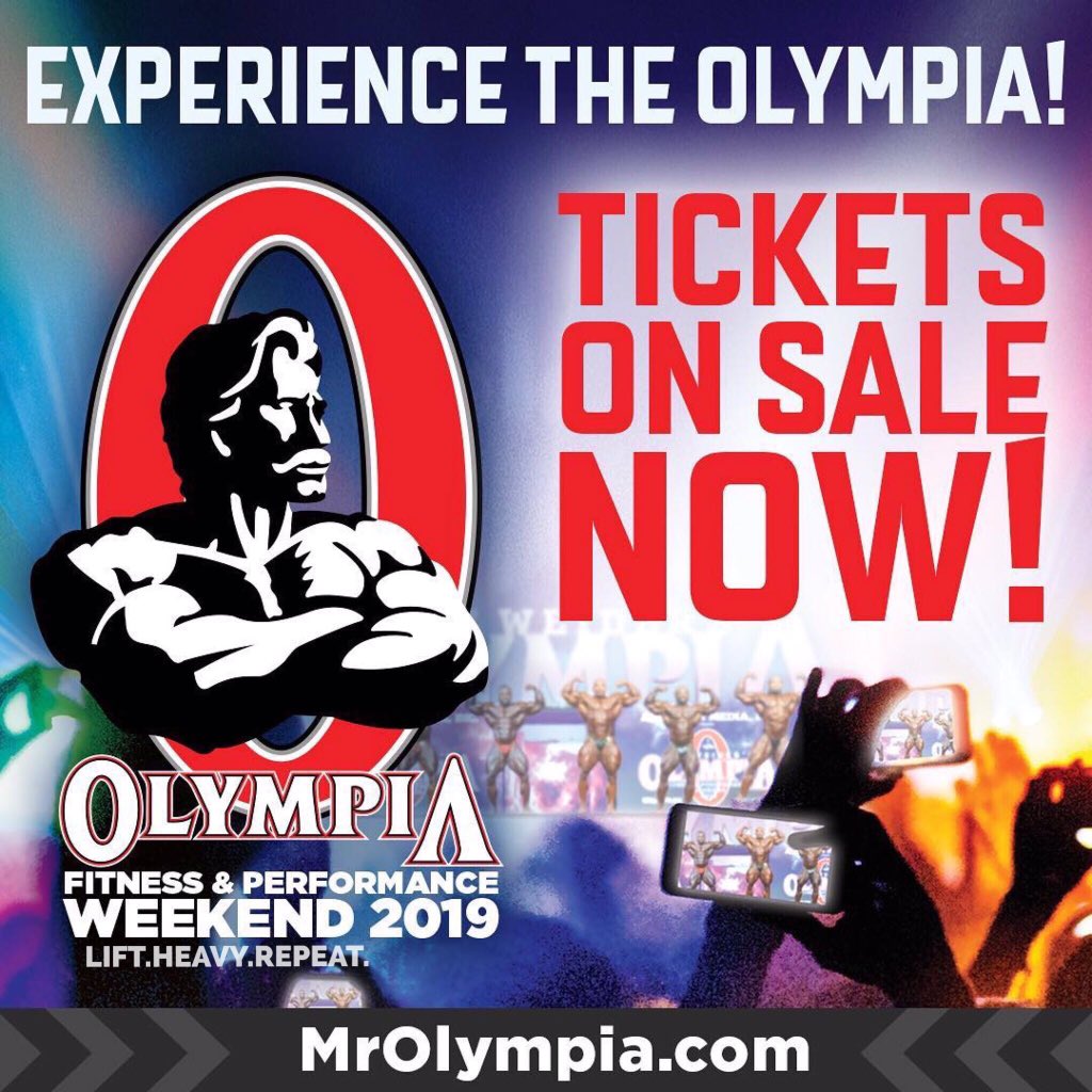 EGOBuilt's tweet photo. Experience the Olympia!  
Tickets to the 2019 Olympia Fitness &amp; Performance Weekend are on Sale! 
Order Now at https://t.co/Wncw18xLXi (Las Vegas Sept 12-15)
#OlympiaWeekend #Olympia2019 #LiftHeavyRepeat #Fitness  #Bodybuilding https://t.co/43GjkXcF7w