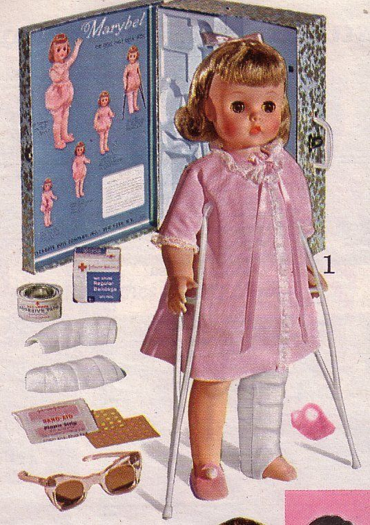 This doll let girls simulate measles or chickenpox infections. Strange they would do that for a disease that people were so terrified of. Were they just ignorant?