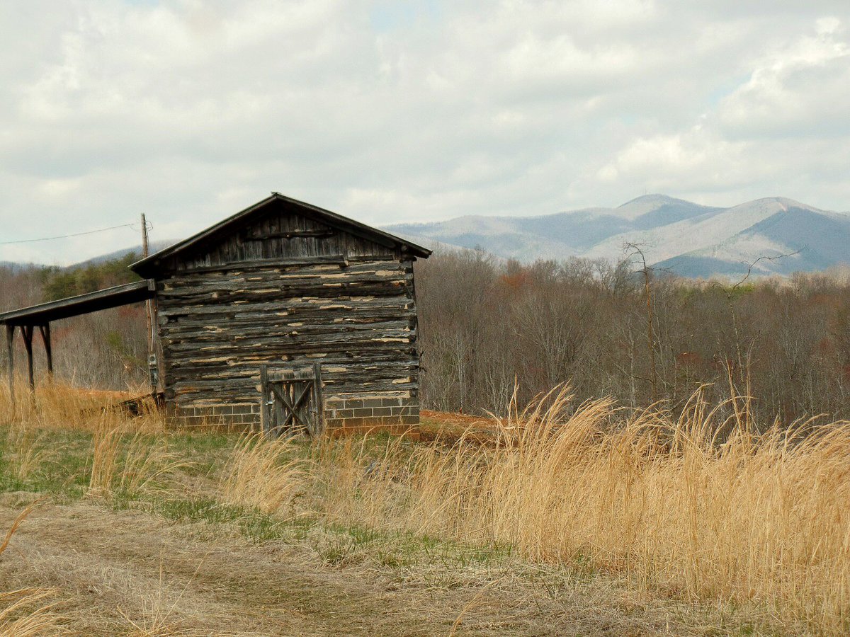 BlueRidgePeace's tweet photo. Tobacco barn with a view.
#Patrickcountyva
#barn
#barnsoftwitter https://t.co/NcvPfBB2U4