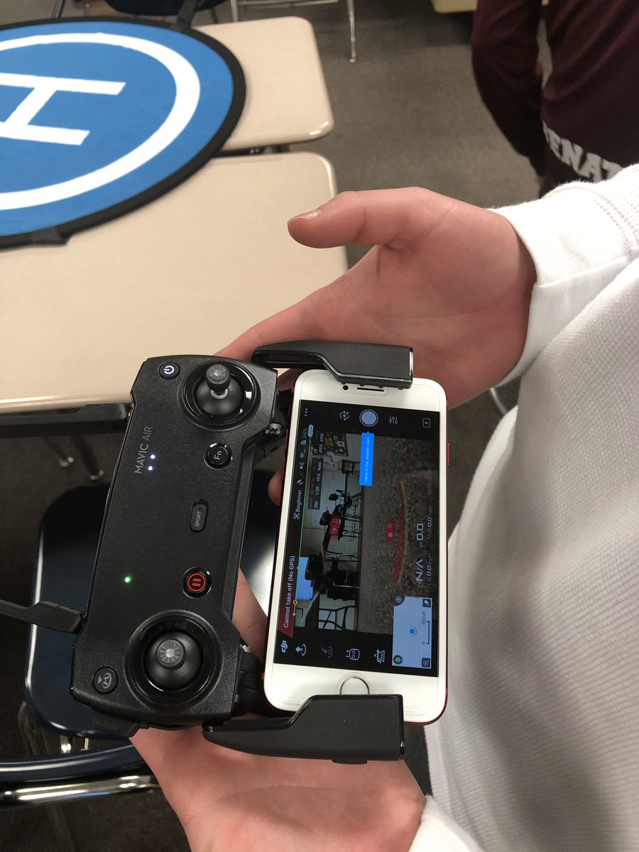 MsMalone6's tweet photo. Students are making hands-on connections between aeronautics and robotics with drones. #techpride #AllMeansAllMCSS @CareerTechCntr https://t.co/K1SmHRyICE