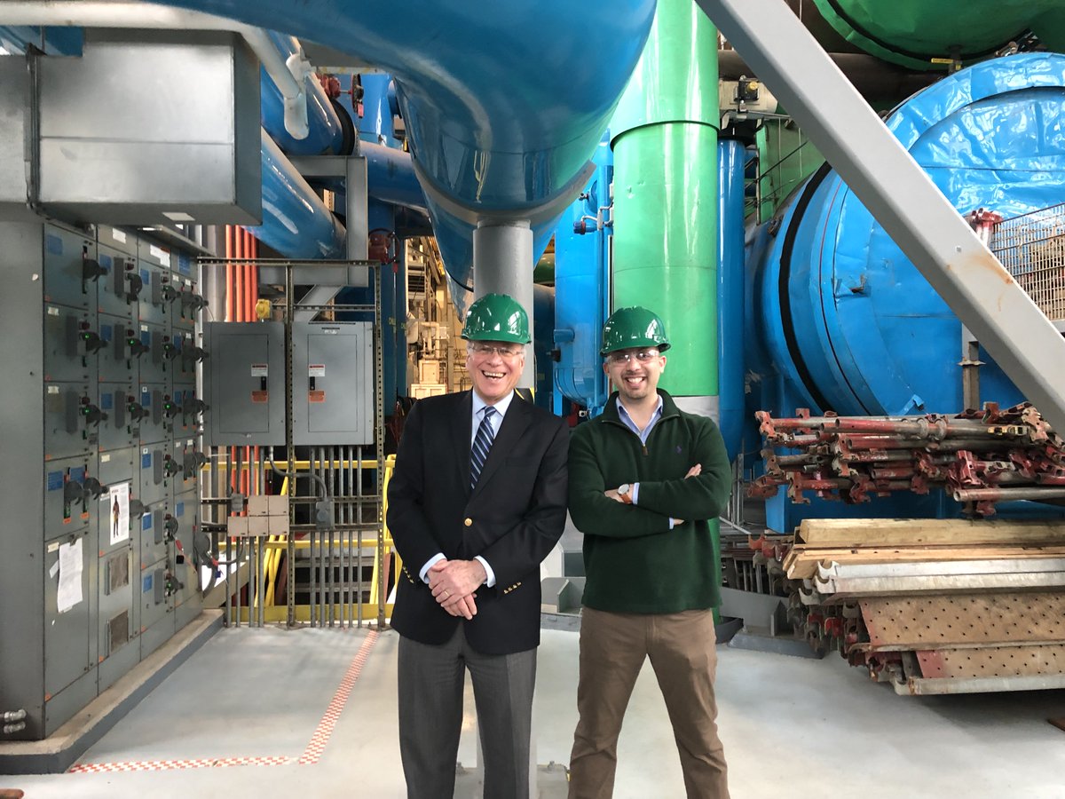 MITCAMS's tweet image. Check out Professor Stuart Madnick, CAMS Director, and Shaharyar Khan, CAMS Research Assistant, at the MIT Central Utility Plant!  Stay tuned for the accompanying article in April 2019.