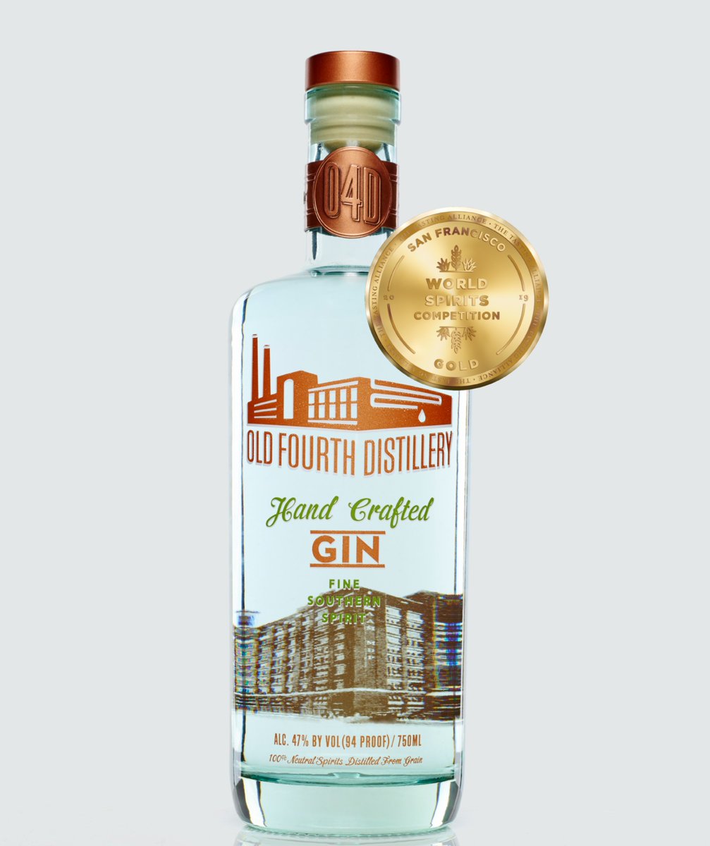 We are so proud to represent Old Fourth Ward <a href="/SFWSpiritsComp/">SF WorldSpiritsComp</a> and to win Double Gold for our Bottled in Bond, Single Barrel Bourbon and gold for our Southern Dry Gin is a huge honor!