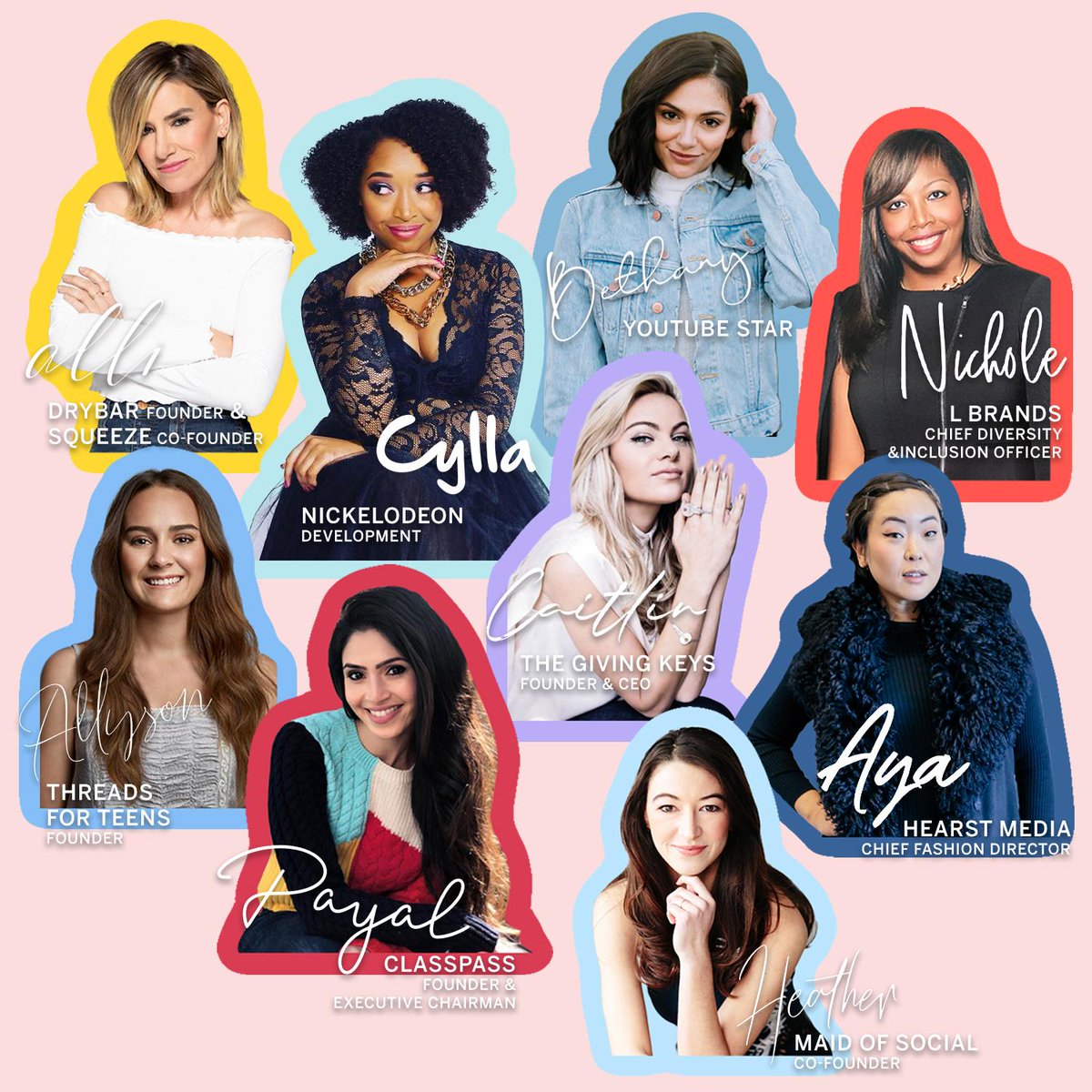 VSPINK's tweet photo. Meet the panel of all-star judges for PINK GRL PWR Project! They will be selecting the 20 recipients that will each receive $10,000 to power their dreams! #PINKGRLPWR https://t.co/jh2UCWFj6P https://t.co/dsddfl7beZ