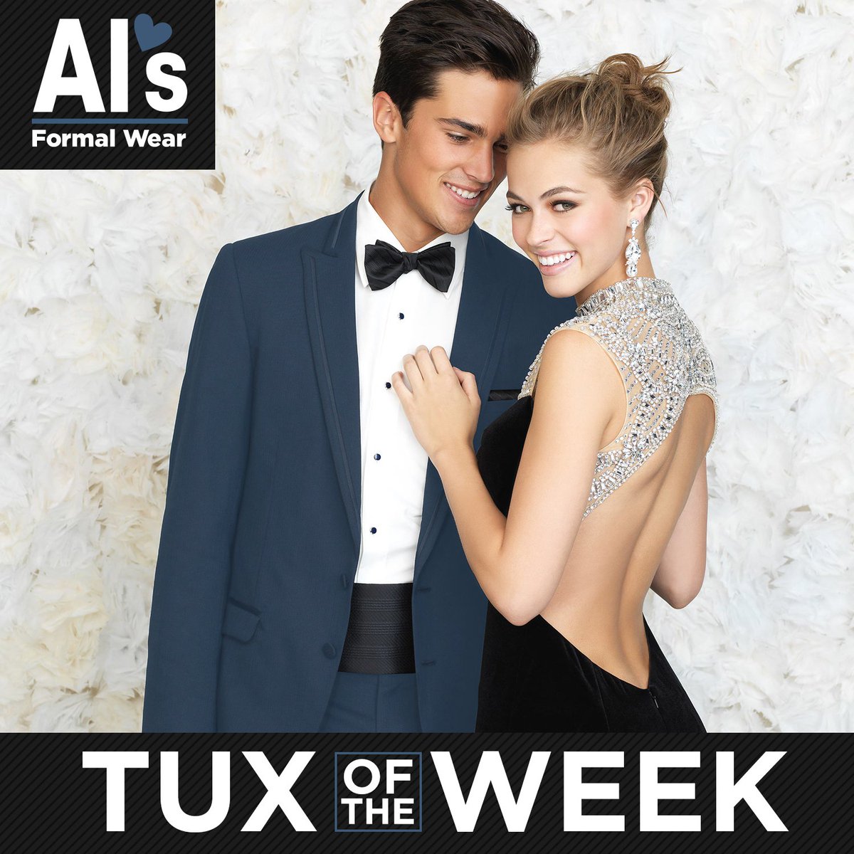 alsformalwear's tweet image. Another week, another tux at $99.95! 
This week's #PromTux of the Week is the Allure Slate Blue Peak. #yasss 🕺

#prom2k19 #prom2019
*Offer valid on new registration, single prom rentals reserved March 24-30 2019.