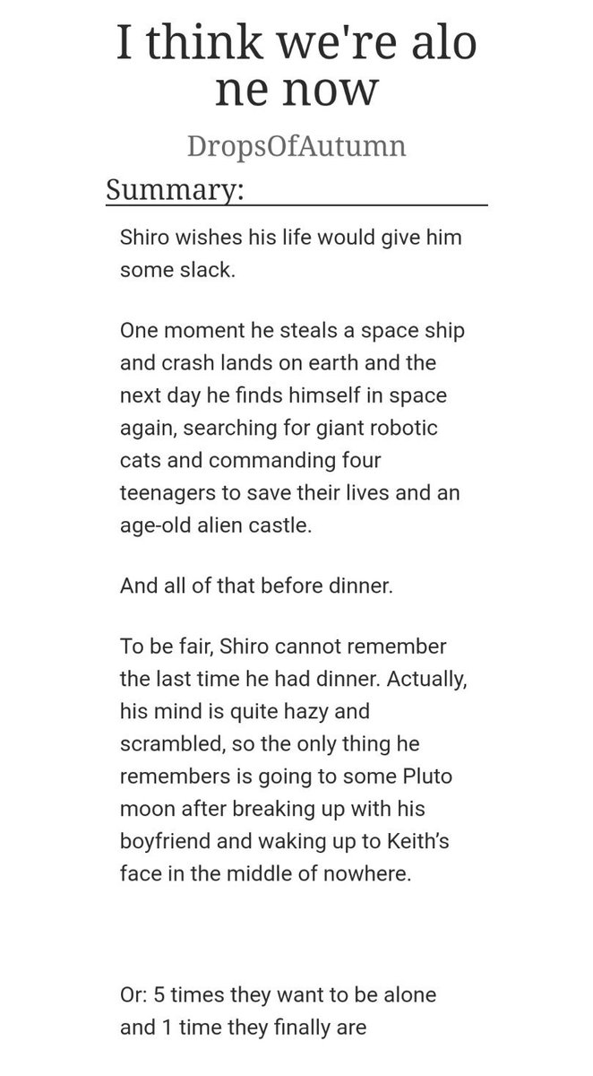 DropsofAutumn's tweet photo. So this happened 🌸
It's only a couple of days late for @softsheithweek day 7 - Free Day. Yay.

I think we're alone now | 4,5K words | soft fluff, angst and lots of pining | 5 + 1 thingy | s1-s7 compliant 

https://t.co/hJ4jrDhnFd

#sheith #softsheithweek https://t.co/IAUnrK1vA9
