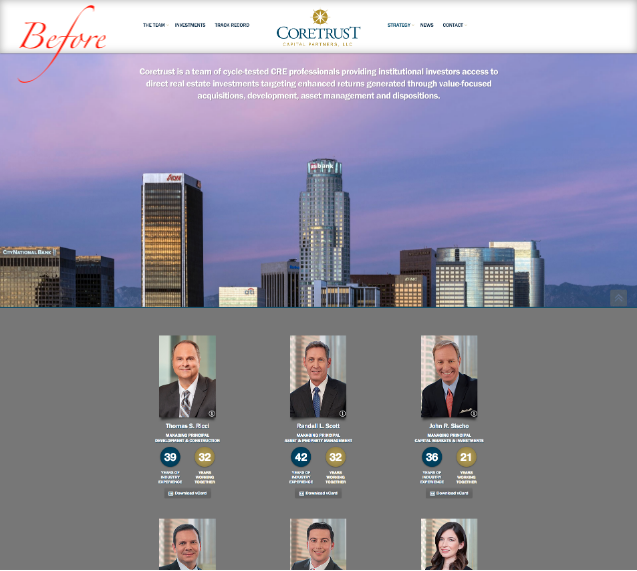 asenka's tweet photo. Asenka was awarded the project to redesign the corporate website for Coretrust Capital Partners. Beautiful properties, years of experience. Please view the new Coretrust Capital Partners site https://t.co/ZGIfqAirn1. 🌇 https://t.co/cAQTcPMqWg