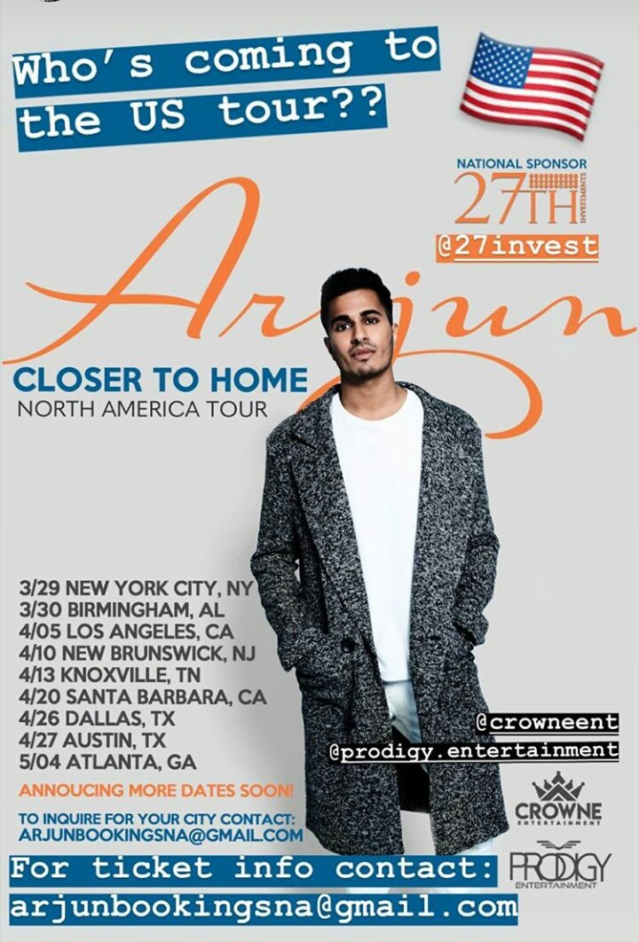 GirlofAssam's tweet photo. #Arjunators @ArjunArtist
________________________
Closer to Home : North America Tour - Tour Schedule | dates and stops + NYC , LA venue
😍 #CloserToHome #LA #NY #Arjun #Arjunators https://t.co/FvZ57CuIac