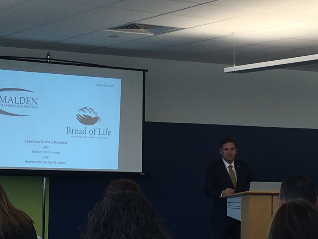 YouthHarbors's tweet photo. Great Legislative Breakfast organized by @MaldenMAChamber with speakers: @SenJasonLewis, @RepBrodeur, @MayorOfMalden, and @masshiremncc. Presentation on the workforce development in Malden was very informative! Thank you @Unidine for the breakfast foods!! @JRISocialJstce https://t.co/4nA5XRqEBH
