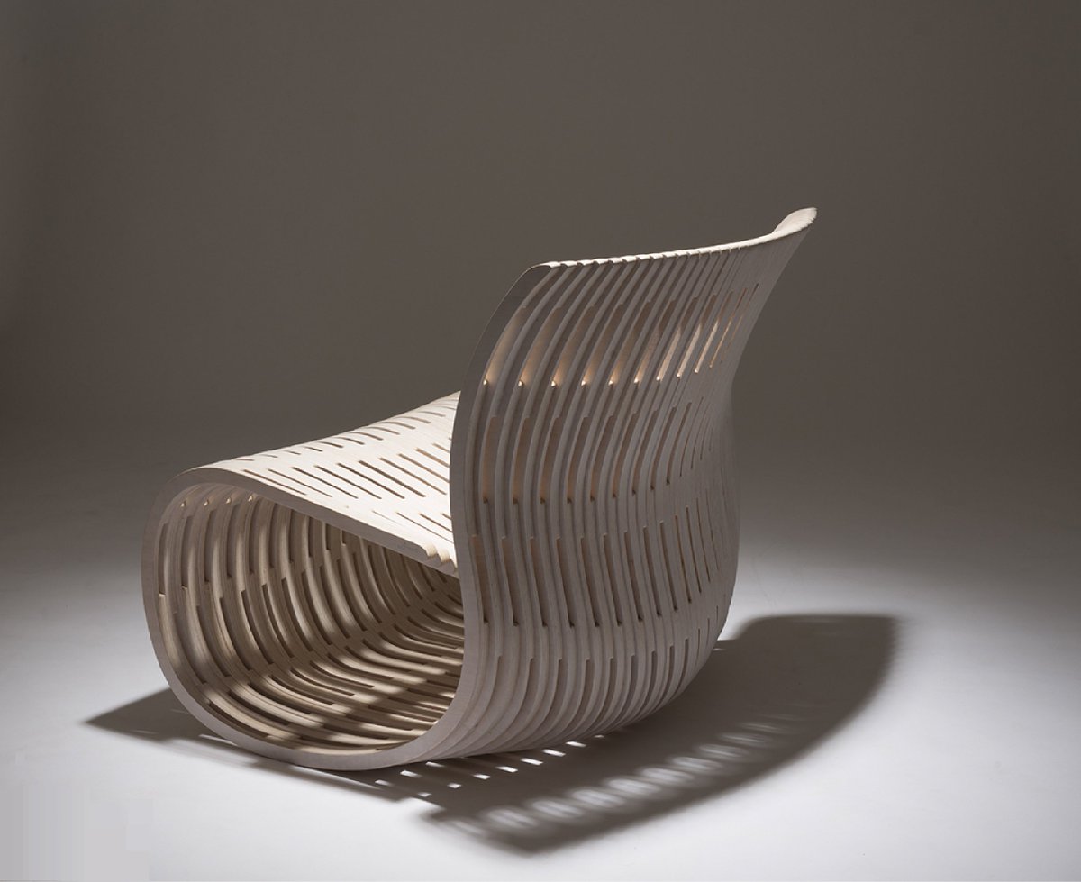 piegatto's tweet photo. The back of a chair... strong looks! #riddlechair #modernfurniture #woodchair #shadows #wood #parametricchair #loungechair #milkywhite #natural #outdoorfurniture #outdoordesign #thebackofachair #lowchair #piegatto #piegattodesign @pietro61996 https://t.co/Sy4lFoEl4W