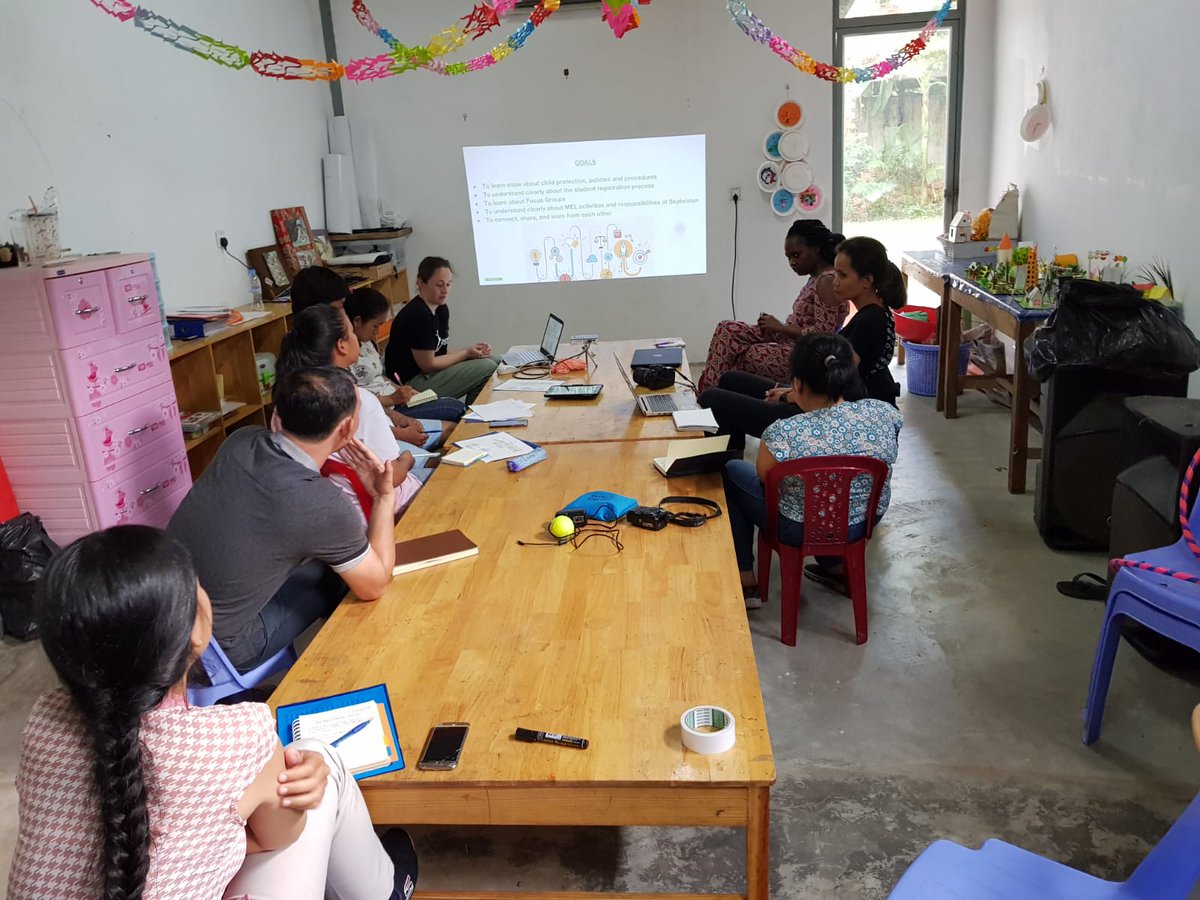 We are doing child protection training at Skateistan in Phnom Penh because it is an  extremely important part of our job! #childsafe #safeguarding #skateistan #phnompenh #cambodia