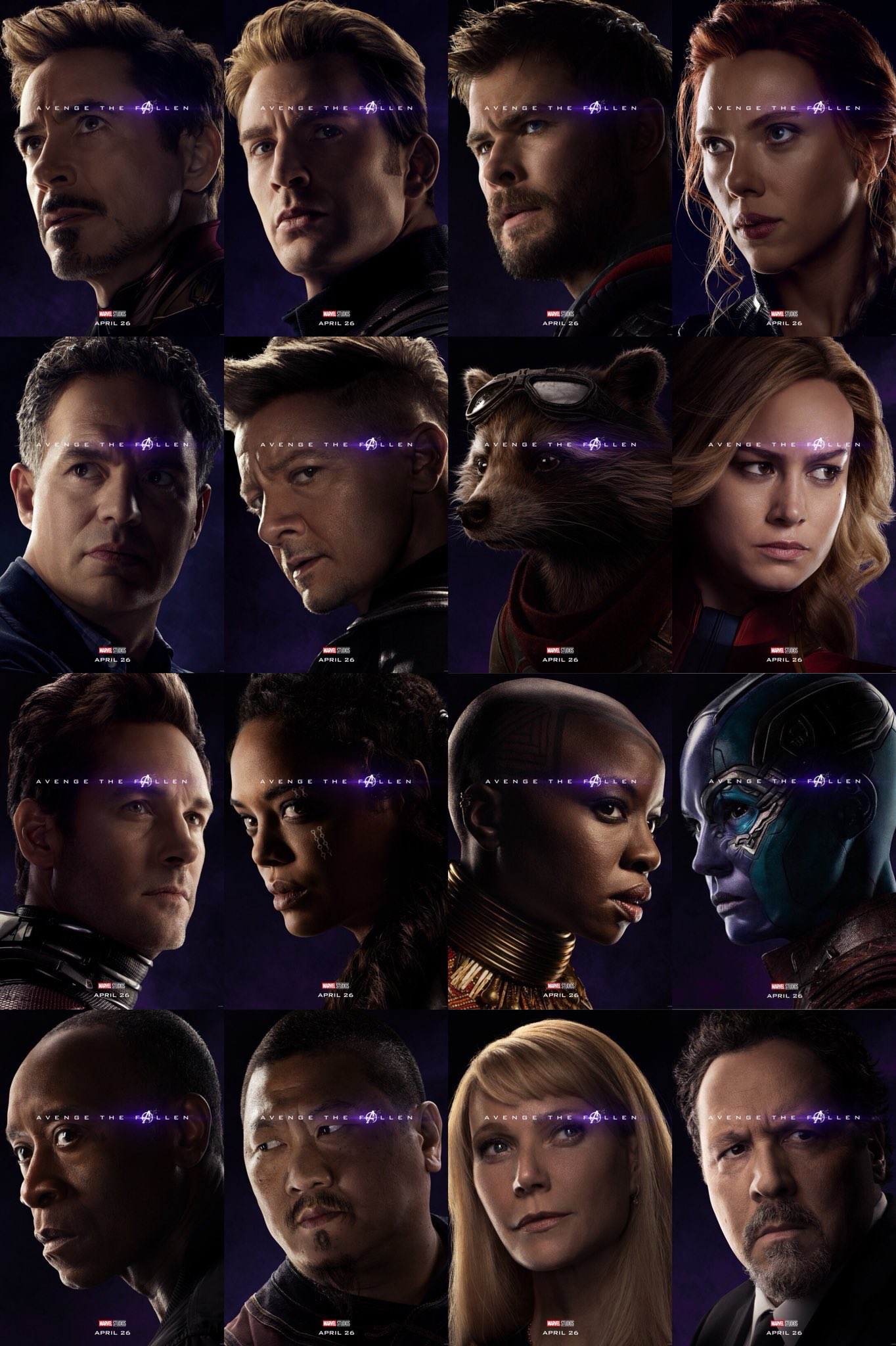 Avenge the Fallen with Avengers: Endgame character posters