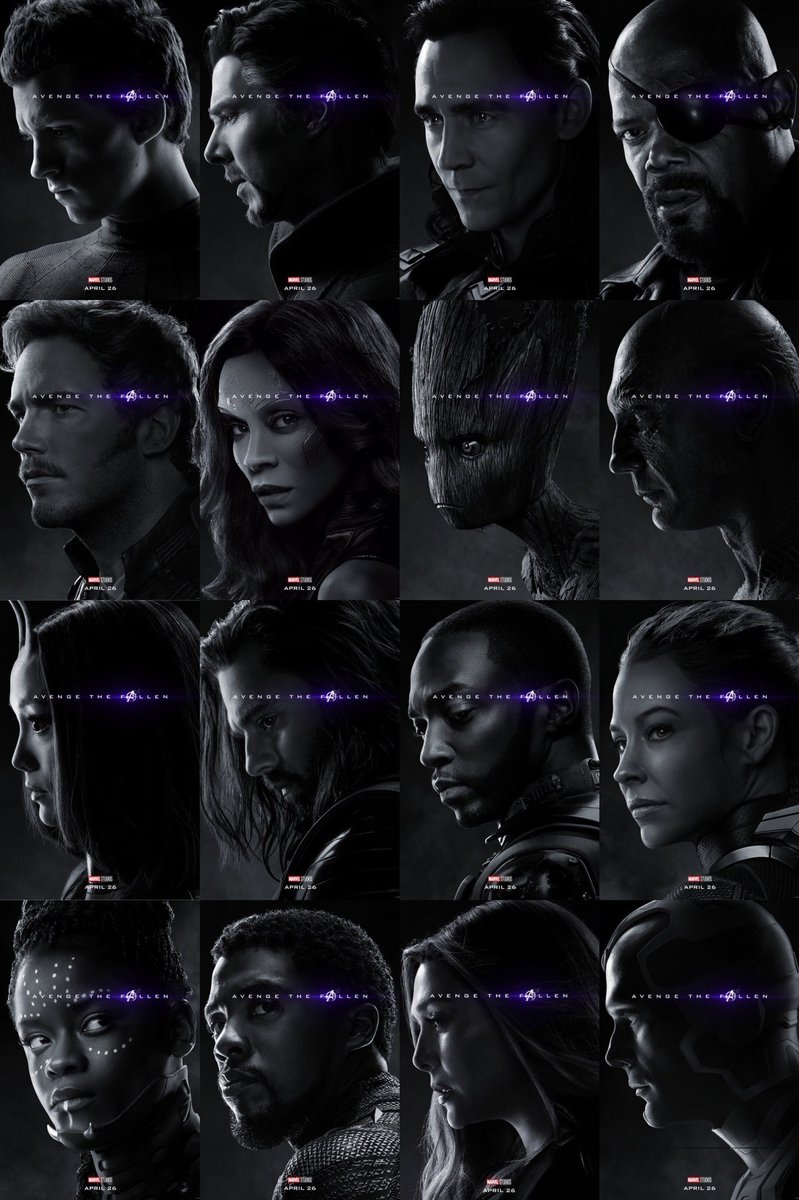 Avenge the Fallen with Avengers: Endgame character posters