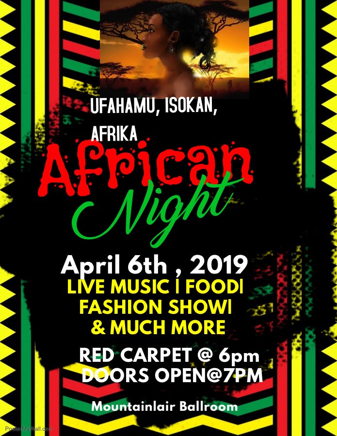 African Night is right around the corner! Don’t forget to get your tickets! Tickets will be sold in the lair from 1-3pm! African Night will be on April 6th, 2019 in the ballrooms. Red carpet will be at 6pm. This will be a night to remember!