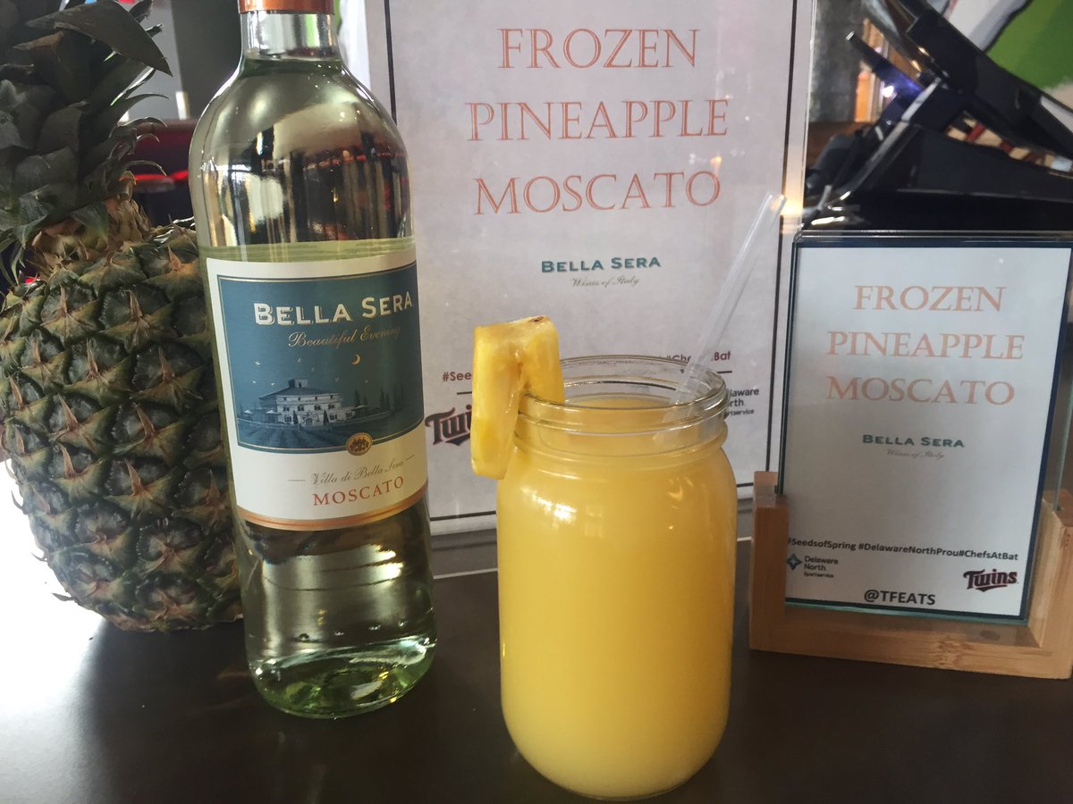 TFEATS's tweet photo. Catch our Frosé (Frozen Rosé) and Frozen Pineapple Moscato in Bat and Barrel starting this season! These are the PERFECT drinks to cool down on the hot summer days we are anxiously awaiting! #BatAndBarrel #TargetField #Baseball #TFEats #DelawareNorth https://t.co/h6JA0ktQeI