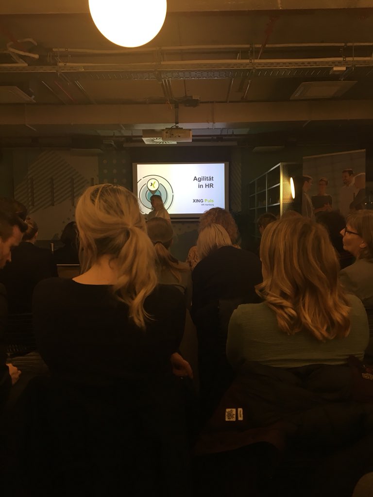 HR Puls in Hamburg Nr 1 organisiert von <a href="/XING_de/">XING</a> zum Thrma Agilität in HR. Bin gespannt :-) #agil #netzwerk #Impulse