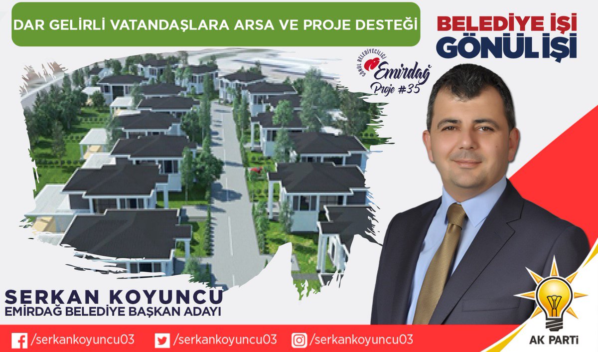 AkgencEmirdag's tweet photo. DAR GELİRLİ VATANDAŞLARA ARSA VE PROJE DESTEĞİ

İmar planında, özel proje alanları belirlenecek ve bu alanlar parsellenerek konut arsaları oluşturulacaktır. Oluşturulan arsalara belediyemiz tarafından ücretsiz Tip konut projeleri üretilecektir.@serkankoyuncu03 @kayamuhammettt https://t.co/kiV8hS6Rm0