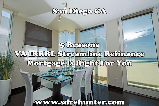 ✔️ [Blog Post] Revealed: 5 Reasons A San Diego VA IRRRL Streamline Refinance Mortgage Is Right For You (2019 Update) → buff.ly/2OlEvsc #Reasons #VAIRRRL #StreamlineRefinance #Mortgage #SanDiego