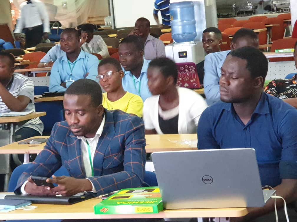 joceemycin's tweet photo. Cross section of participants @ the Drone Mapping &amp; GIS training today. It was awesome with @Dolaog and one other  getting a surprise birthday cake and @Adetokunbodjtee, myself and @Mandouze delivering day 1
#2019DroneGIS #OEAconsults #DronesinNG https://t.co/5bzT1lTAlK