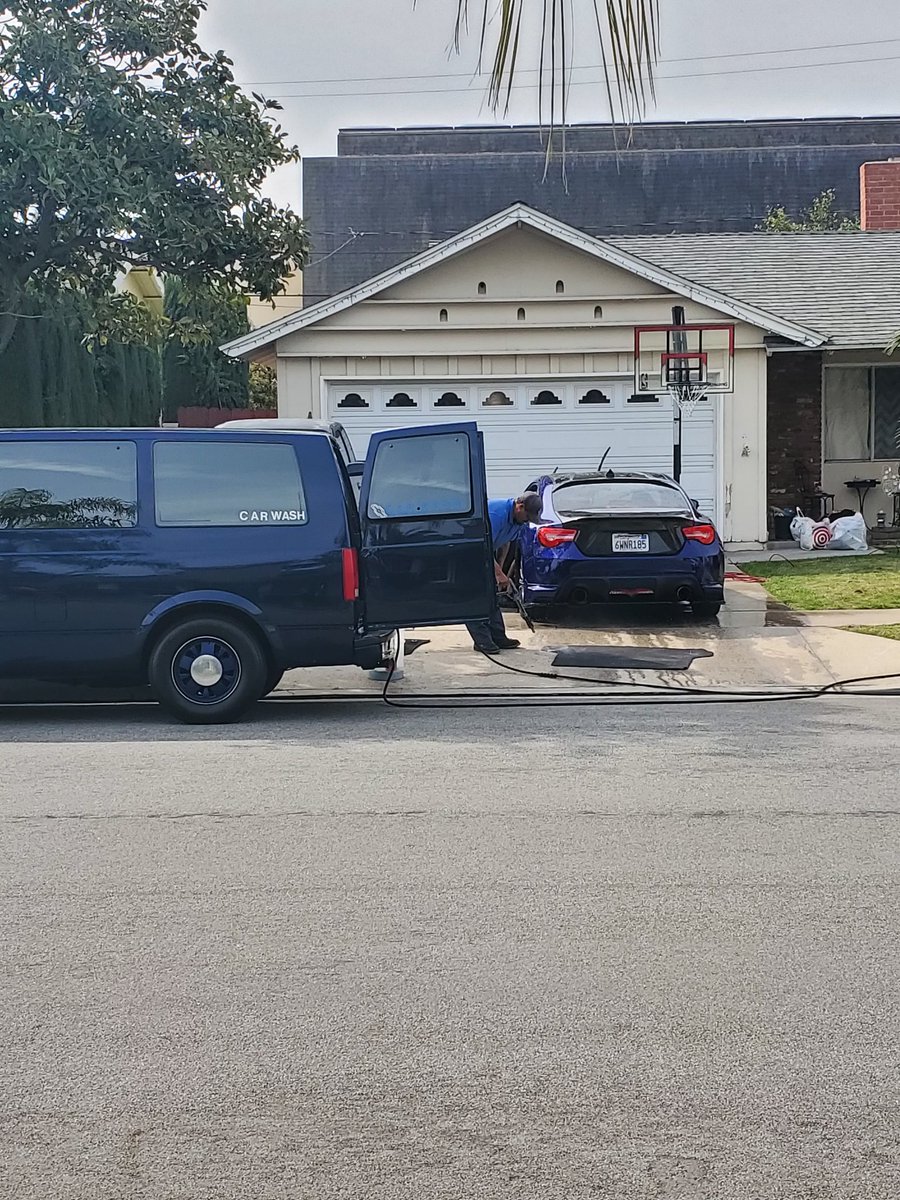 Always appreciate small business. Mobile car wash!