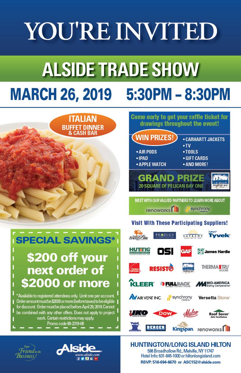 In Long Island?! Are you a professional contractor?! Come see us tonight at the Hilton!