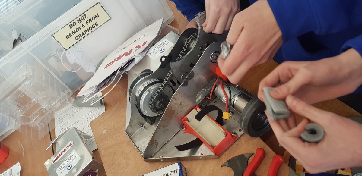 UltraViolent19's tweet photo. Yesterday was a sad day for team ultra violent at the kmf #YEOTY19 semi finals unfortunately we didn't make it through to the finals. A big well for to the team @BarbieTingz23 who we will be teaming up with to create the ultimate robot! #robotrivalry https://t.co/Kl6r63R4sI