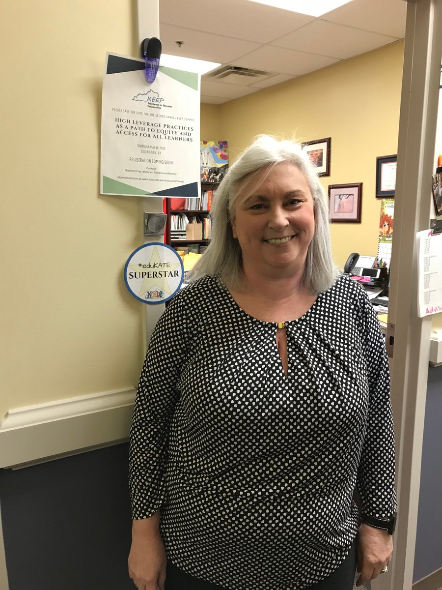 jennifer_earls's tweet photo. Congratulations Dr. @DrJamiebmahoney on being the first to complete, not one, but two, #eduKATE Academy short courses at @murraystcoehs! Enjoy the door badge! #TeachTechMSU #KATEMurrayState #TechTrailBlazer https://t.co/vUYzbdym1Q