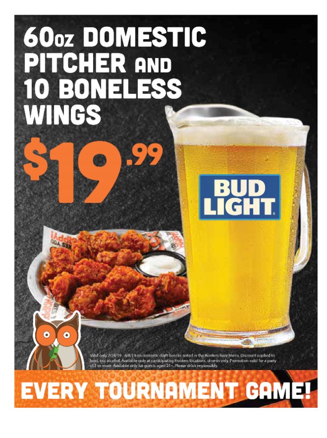 HootersHawaii's tweet photo. Slam Dunk Deals! https://t.co/9506OGno42 https://t.co/qMaC95OrGm