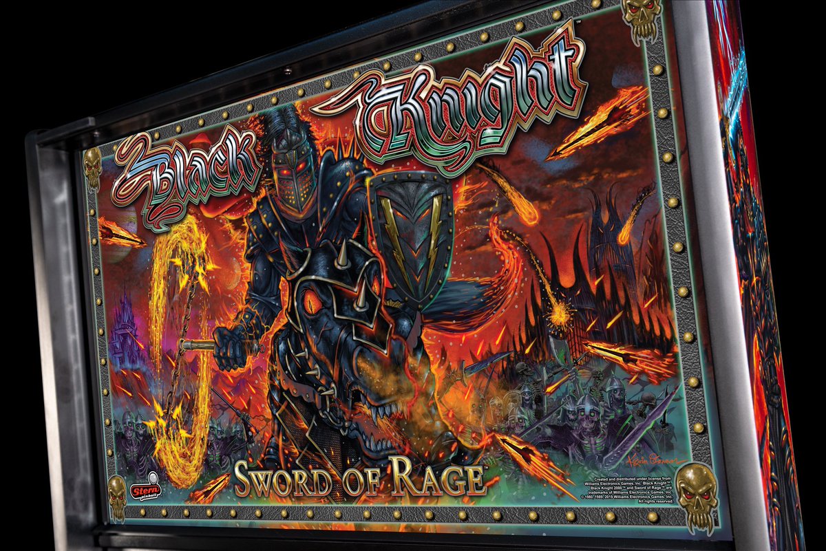 sternpinball's tweet image. After 30 long years, the legendary Black Knight rides again!!!! #SternPinball #BlackKnight #BKSOR