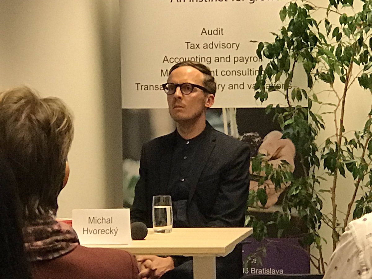 Chris_Plant's tweet photo. @GrantThorntonSK introduction to author #MichalHvorecky to his #novel #Trol @thevoiceofSK @wilfriedserles hosted by #SilviaHallova  @SLOVAKIAinUK https://t.co/9evYAoFQwW