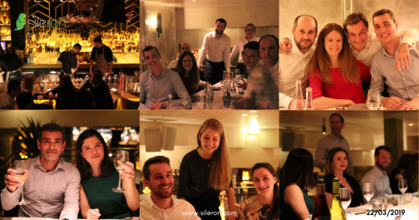 Sileron_cloud's tweet photo. [#InsideSileron] 📸 Vendredi soir dernier, l’équipe de @Sileron_cloud s’est réunie au Manko pour accueillir les nouveaux collaborateurs arrivés en 2019. Un premier trimestre terminé, célébré avec enthousiasme et en toute convivialité ! 👏 #communauté #agilité #intégrité https://t.co/cBVid0mcCY
