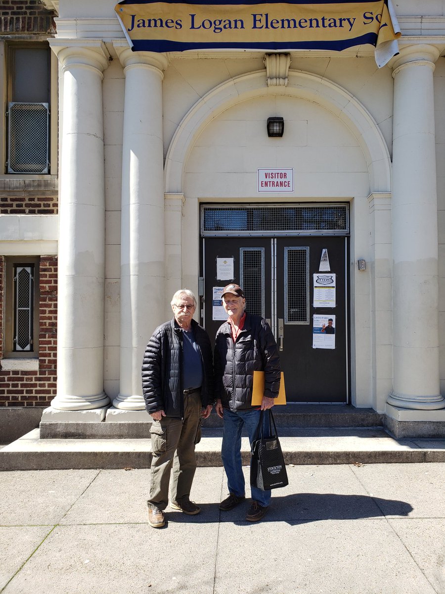 ColletteButler's tweet photo. 1951 James Logan Graduates Mr. Spivak and Mr. Goldman
To celebrate their 80th birthdays they want to come and give back to Logan @PHL_MOE #CommunitySchools https://t.co/PK3giTmTlh