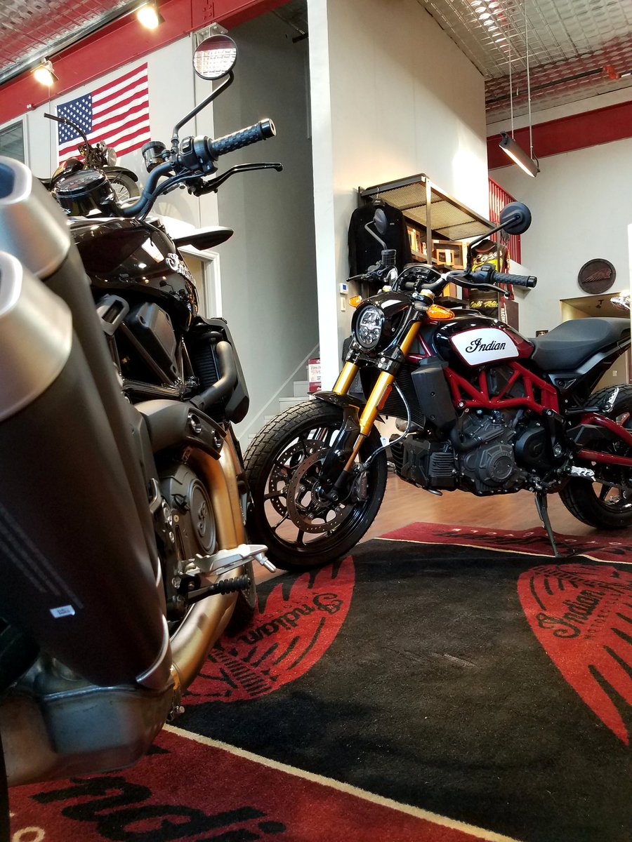 indianmc_okc's tweet photo. In our showroom today and tomorrow only. Stop in #indianmotorcycle of OKC to see the new #FTR1200 
Test rides won't be available until next months #demoride on the 26th and 27th. https://t.co/GYVL7QcrA2