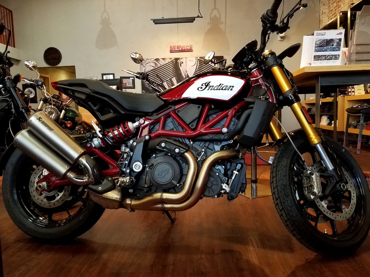 indianmc_okc's tweet photo. In our showroom today and tomorrow only. Stop in #indianmotorcycle of OKC to see the new #FTR1200 
Test rides won't be available until next months #demoride on the 26th and 27th. https://t.co/GYVL7QcrA2