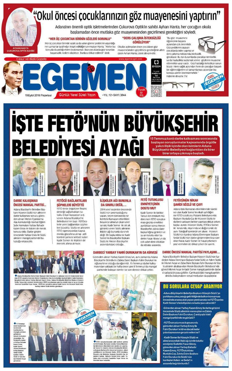 Oslo'yu, haburu unutmadık. Din ayağına ülkeyi fetöye parsellediklerini unutmadık. Mustafa Çay'ın fetöden, Sözlü'nün yolsuzluktan 5 yıl kesinleşmiş cezası var. Gelen giden Adana'yı yedi ama artık yedirtmeyiz. Bekleyin 31 Mart dönüm noktası olacak #ParticiDeğilHarbiciZeydan
