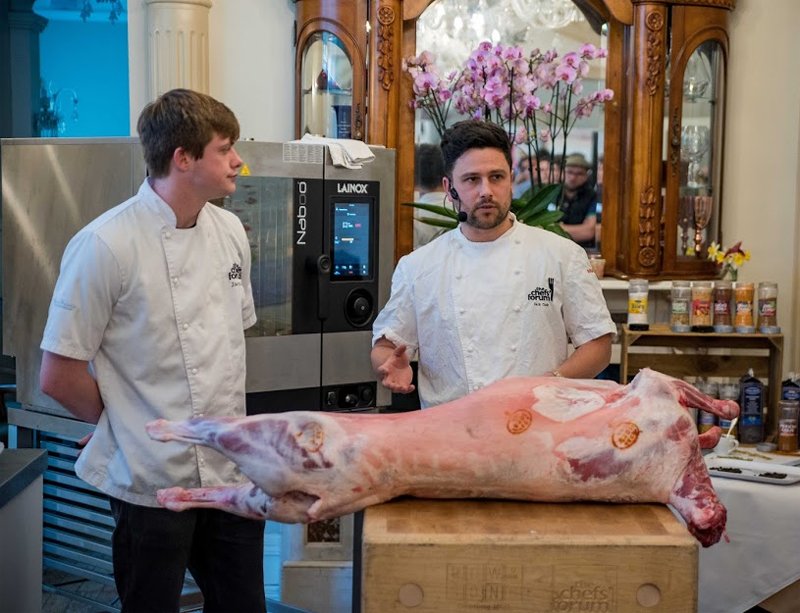 thechefsforum's tweet photo. Bristol chefs enjoyed a forage @BerwickLodge with @Basha1972 and Head Chef @IstvanUlmann #readmore: https://t.co/jaG9sCdHGu - the students @CoBCollege did a great job helping prepare canapes #photocredit @james_a_photo #headlinesponsors @MonMotorsAudi https://t.co/lllTK7k0ze