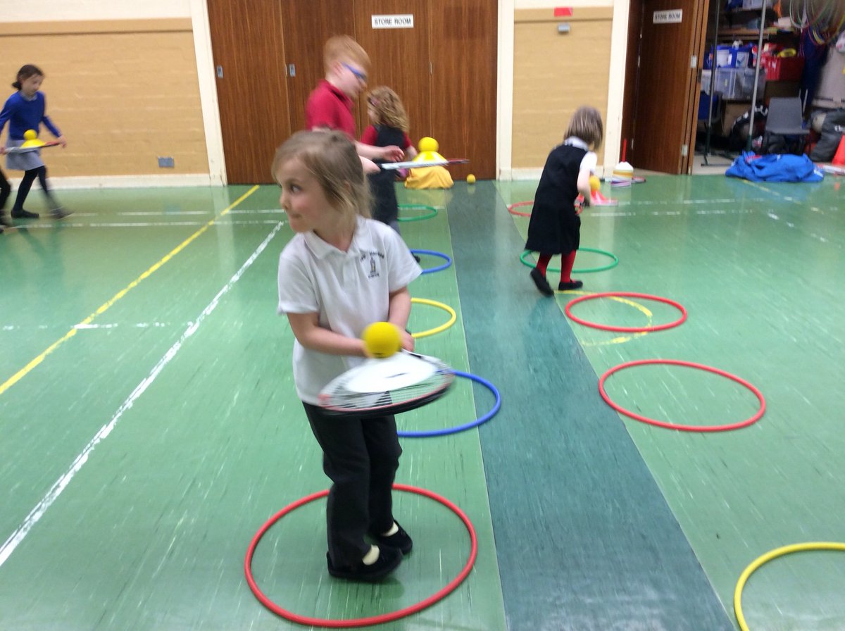 newmacharp4's tweet photo. This afternoon we learned some basic racket skills in tennis with P1FB. We incorporated these skills into fun relay games with excellent teamwork being demonstrated. Well done everyone for working so well together! @MacharNew https://t.co/2MAzFh0Lei