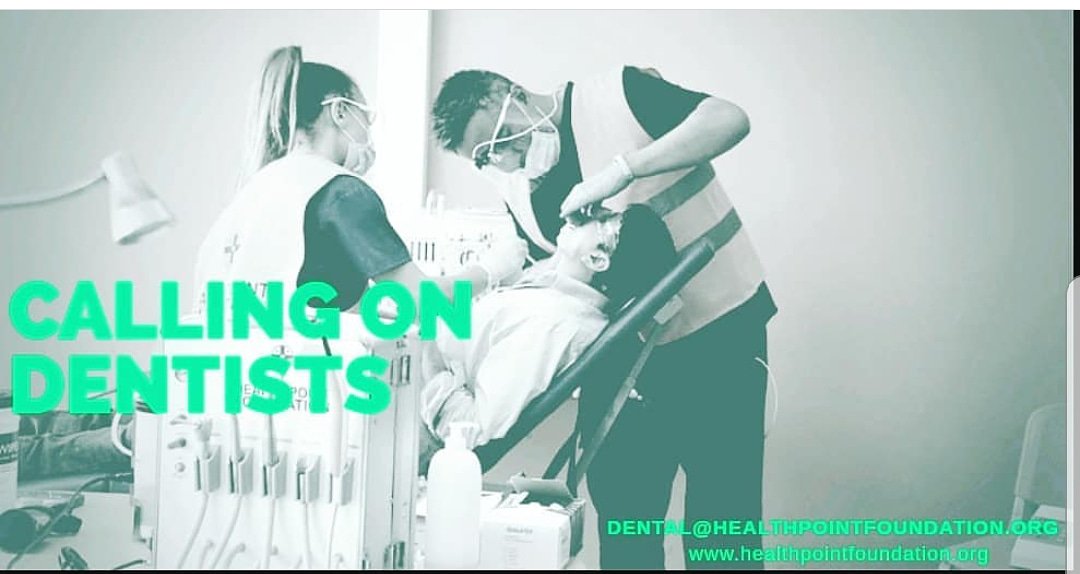 healthpointfdn's tweet photo. URGENT NEED 
Dear Friends,
Health-Point Foundation need your help
We need DENTISTS to fill urgent gaps in our rota for *May and June
.
Dentists need to have been qualified for 2 years to complete registration with the Greek health authorities. 

dental@healthpointfoundation.org https://t.co/sY7zJPGUS0