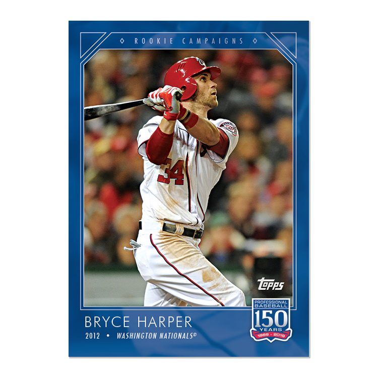OACCards's tweet image. 3 New @Topps #150YearsofBaseball

10 George Brett - Records &amp;amp; Award Winners 
11 Hank Aaron - Historic Moments
12 Bryce Harper - Rookie Campaigns