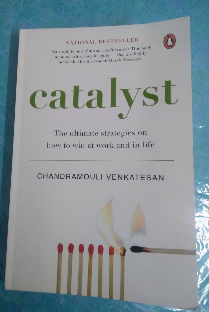 mannavkarkara's tweet photo. My 12th Book in #brunchbookchallenge @HTBrunch is CATALYST The ultimate strategies on how to win at work and in life by @vcmouli11 #mustreads Book with simple but impactful hacks how you could build a great #Careers #TMRR #learningcycles #Productivity #winWhereitMatters #values https://t.co/LDTKvKKa9D