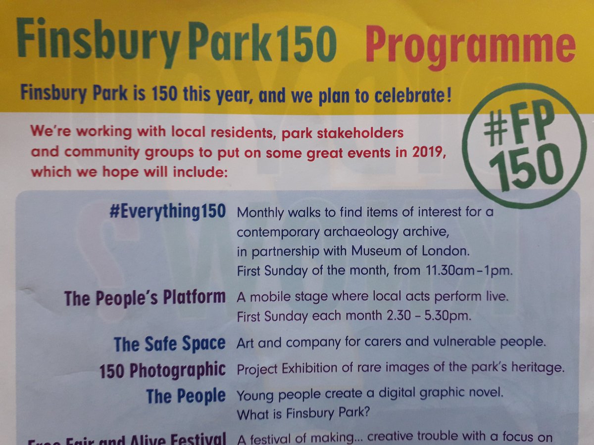MartinBallN17's tweet photo. @FinsParkFriends @TfL @haringeycouncil @CatherineWest1 @jeremycorbyn @ZenaBrabazon @kirstenhearn @Bob_Hare @HaringeyCyclist @BrownswoodCllrs @mattwhiteski @willnorman @JoanneMcCartney @HarringayBirder @HighburyCA @N4NPForum @FinsburyUp @Stroudgreenguy @stroudgreen @garyheatherFJ @HarryTaylr @finsburyparkrun @sarahmarsham The #2NQ referred to are the @FinsburyPark150 company set up to work with 'local residents, park stakeholders & community groups' to organise #events for Finsbury Park 150th anniversary. They are shy about saying what £s they have received from @haringeycouncil to do this. #FP150 https://t.co/F7K2Crbmsr