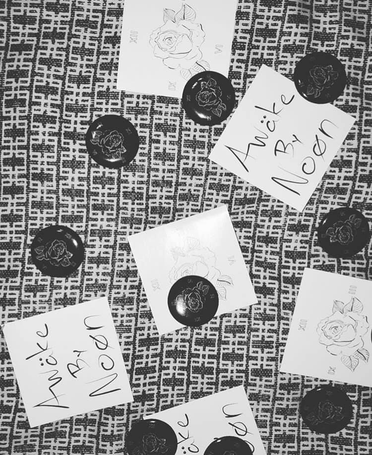 awake_noon's tweet photo. I’ve got pre-sale tickets here for $5 for our show on the 31st, but if you buy one from me within the next 5 days I’ll throw in one of each sticker and a button!! DM for details and I'll make it happen! https://t.co/jNrN6E7eih