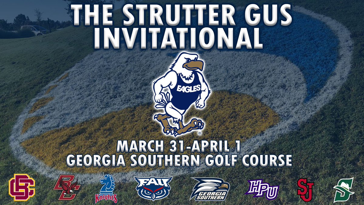 StrutterInvite's tweet image. We are excited to have 7 great teams join @GaSouthernWGolf for the Inaugural Strutter Gus Invitational this weekend at @GSGolfCourse! Be sure to follow us @StrutterInvite as we introduce our field and for tournament updates. #TheStrutter