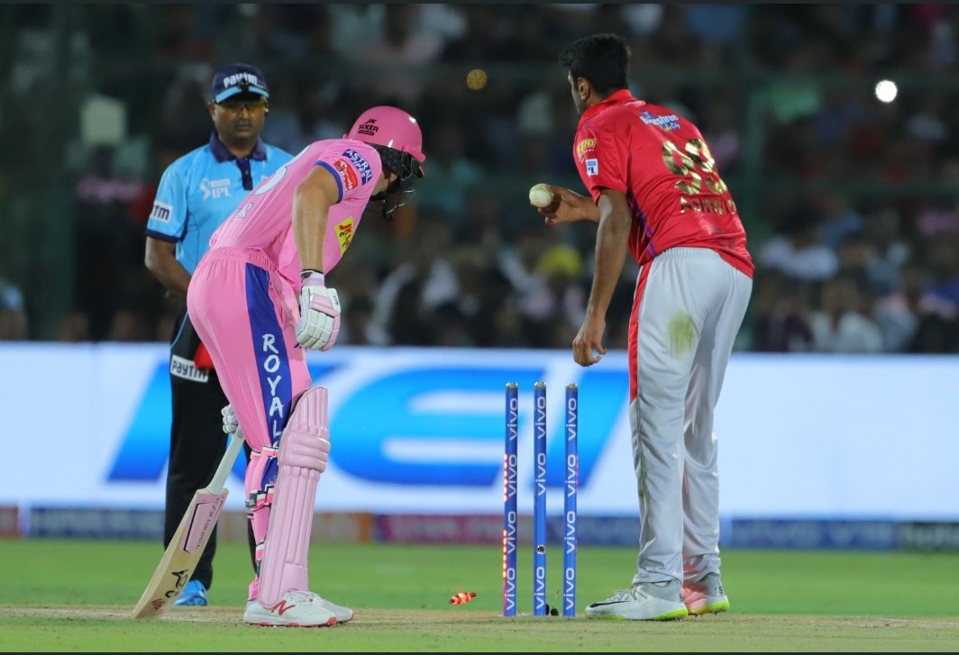 MrMalviya__'s tweet photo. If #SpiritOfTheGame says @ashwinravi99 should have worned @josbuttler then every bowler should be worned after over stepping &amp; second time it should be called as #no_ball. So it's good not to criticize Ashwin &amp; stick to the rules.
@ICC #ButlerRunOut #StarSports #Mankaded @BCCI https://t.co/B1MYW5L5oc