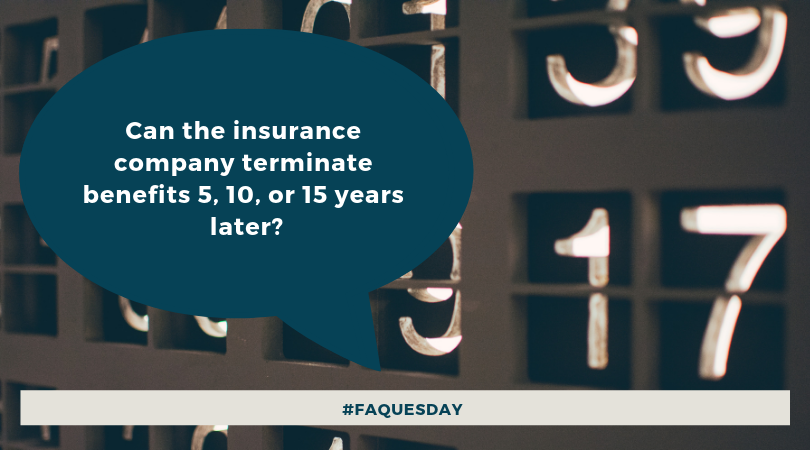 DavidPMartinEsq's tweet photo. Can the insurance company terminate benefits 5, 10, or 15 years later? Absolutely. It happens all the time. That is why an experienced ERISA attorney will build a strong claim record from the beginning, which may prevent such conduct or make it easier to reverse. #FAQuesday https://t.co/VmjCqkDDXq