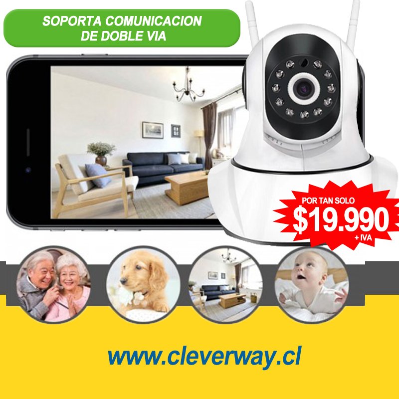 cleverway_stgo's tweet image. #FelizMartes deseas visualizar a sus hijos, padres, mascotas o tu hogar le ofrecemos lo último en tecnología visitemos en Avenida Manuel Antonio Matta 297 Teléfono +56 2 32961490 E-Mail clientes@cleverway.cl