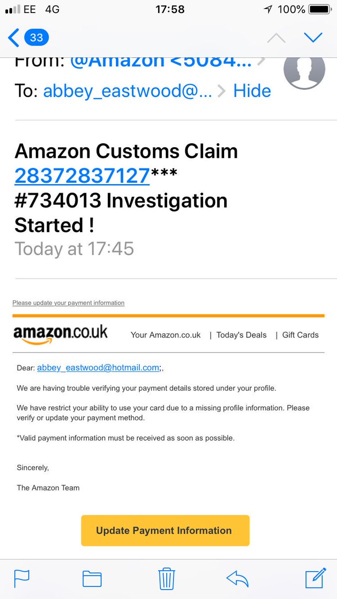 abbeyyy88's tweet photo. @amazon is this legit? https://t.co/ikjaxVMrXO