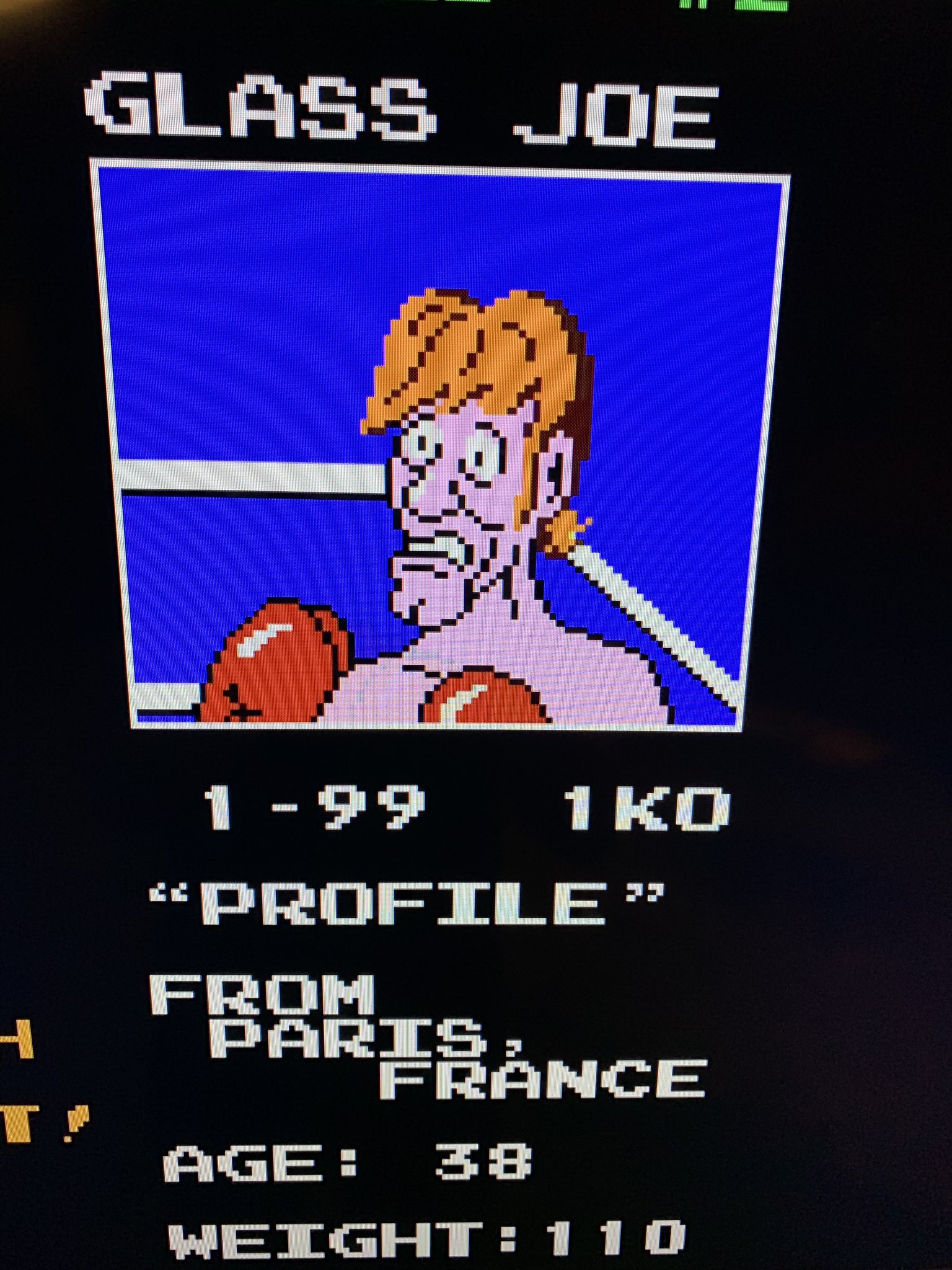 Injured Glass Joe Punch Out